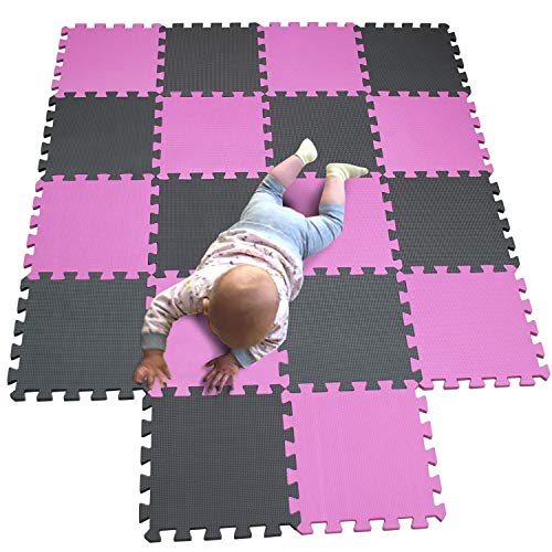 MQIAOHAM baby bambini bambino foam giochi gioco incastro mat per pezzi play puzzle schiuma tappetino tappeto Rosa Grey 103112