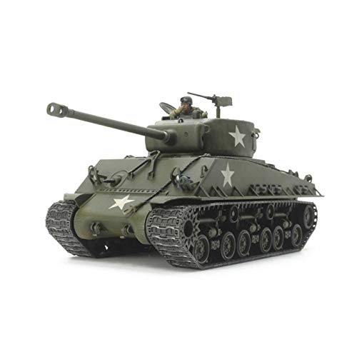 TAMIYA 32595 - Modellino in plastica, scala 1:48 US M4A3E8 Sherman Easy Eight, modellismo, in plastica, per fai da te, hobby, incollaggio, in plastica
