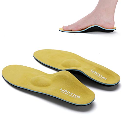 Walkomfy - Solette ortopediche per uomo e donna High Arch Foot Supporti medici funzionali per piedi piatti, fascite plantare, dolore al piede