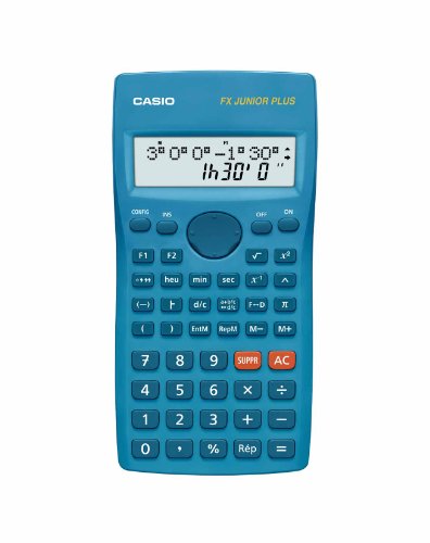 Casio FX-Junior Plus-Calcolatrice scuola 2 linee 15 caratteri (francese)