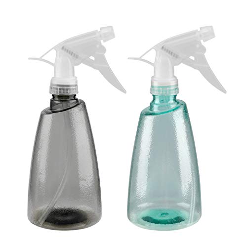 Spray Bottle Spruzzino Nebulizzatore per Piante e Fiori in Plastica Salon Spray Bottiglia Acqua per Giardino Barbiere Parrucchiere 2Pcs