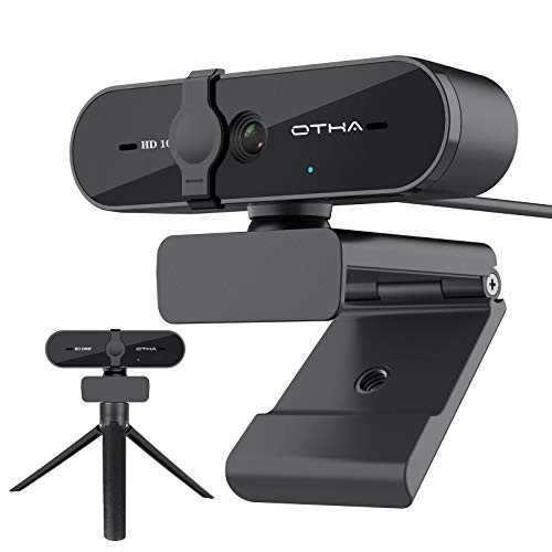 Webcam con microfono,Messa a fuoco fissa,95°Grand Angle,1080p /30fps Videochiamate USB Web Camera per lo streaming, Girevole a 360 gradi PC Webcam compatibile con Zoom/Skype/Teams