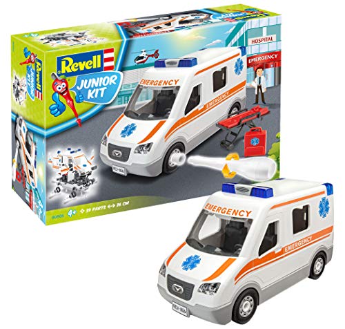 Revell- Kit di Montaggio Ambulanza, Multicolore, 26 cm, RV00806