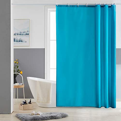 Furlinic Tende Doccia Anti-Muffa Tessuto in Poliestere, Alzavola Tende Doccia Angolare Impermeabile &Lavabile,Tenda Vasca da Bagno con 10 Ganci Tenda doccia-150x180cm.