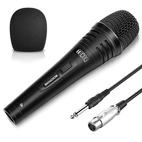 TONOR Microfono Dinamico Professionale 4,8m Cavo per DVD/TV/KTV Audio/Risuonatore