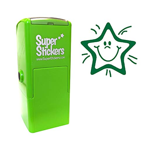 Stamper Solutions smiley Star pre Inked Stamper – verde