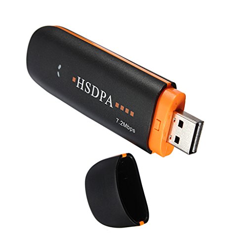 siwetg - Adattatore di Rete Wireless HSDPA USB Stick Modem 7,2 Mbps 3G con Scheda TF SIM