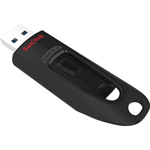 SanDisk Ultra 128GB Chiavetta USB 3.0, fino a 130MB/s, Nero