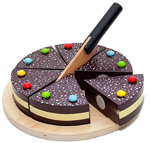 0980.4 Torta di cioccolata da tagliare  Multicolore , Modelli/Colori Assortiti, 1 Pezzo
