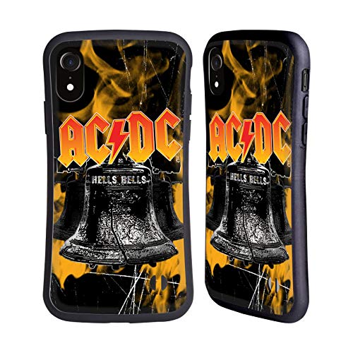 Head Case Designs Ufficiale AC/DC ACDC Fiamme E Campane Logo Cover Ibrida Compatibile con Apple iPhone XR