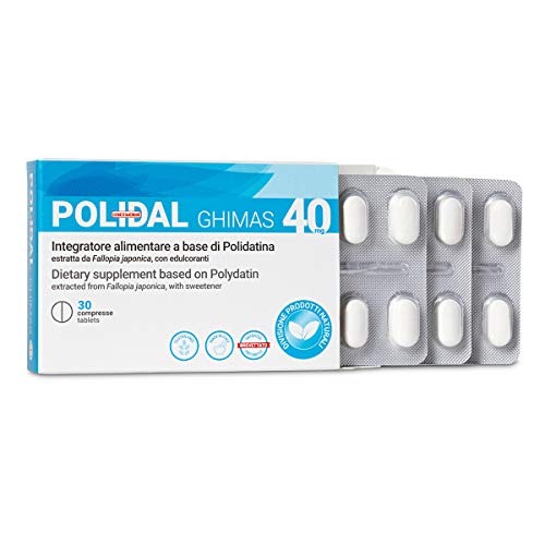Polidal Ghimas - Integratore Alimentare a base di Polidatina – 30 Compresse da 40 mg