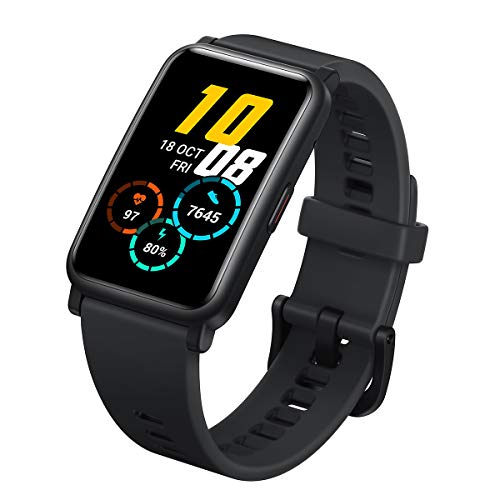 HONOR Watch ES - Fitness Smartwatch, 1,64 Pollici AMOLED Display con 95 Allenamento modalità, 5ATM, Fitness Tracker Orologio per Andriod iOS (Meteoriti Nero)