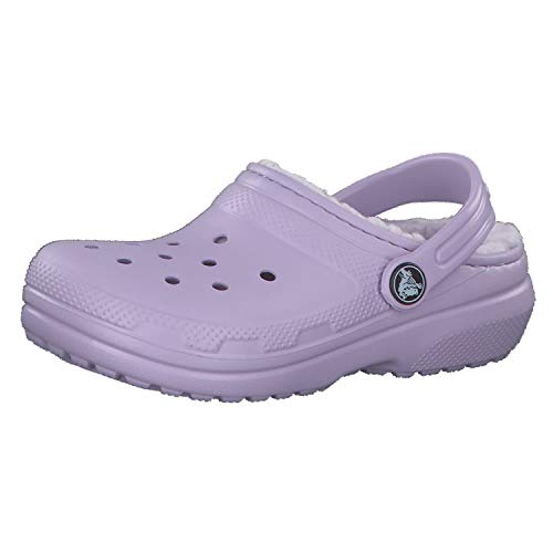Crocs Classic Lined Clog Kids, Zoccoli Unisex – Bambini, Viola (Lavender/Lavender 50p), 33/34 EU