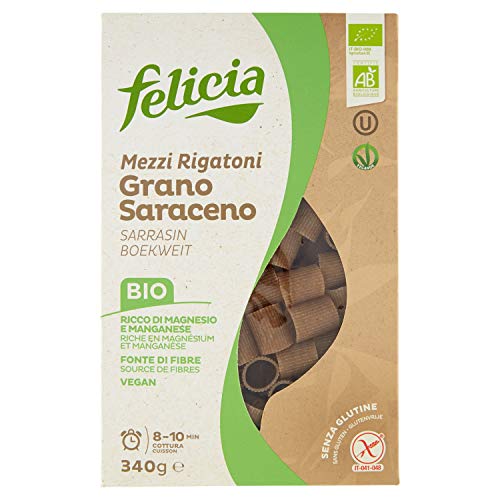 Felicia Mezzi Rigatoni 100% Grano Saraceno Bio - 340 gr
