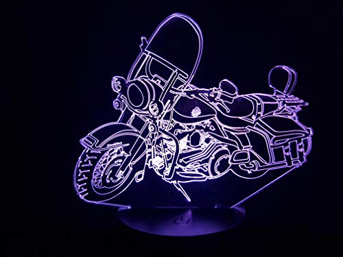 disegno compatibile HARLEY Road King, lampada da salotto 3D