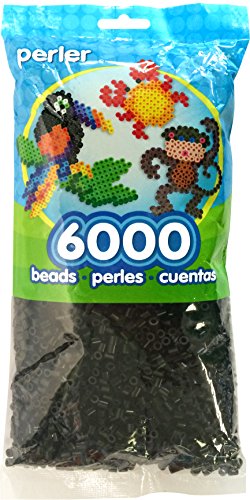 Perler, Perline di plastica, Confezione da 6000 Pezzi, Colore Nero