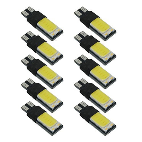 WINOMO Luce Display LED larghezza Auto ultra-sottile interni luce W5W COB T10 Canbus 10pcs