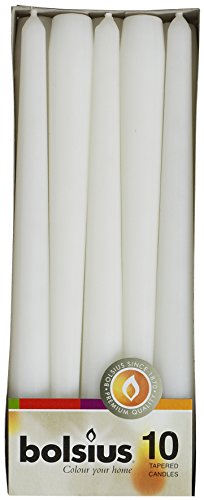 Bolsius 103600352202 - Candela, Cera di paraffina, Colore: Bianco