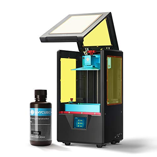 ANYCUBIC Stampante 3D Photon S LCD per Fotopolimerizzante UV doppio asse Z Smart Touch Colori Screen Printer Offline Stampa 3D Dimensioni 115x65x165mm, Nero