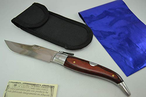 Coltello Celaya Classic Albacete Alluminio di Legno Rosso n 1