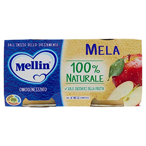 Mellin - Omogeneizzato, Mela - 200 g (2 vasetti)