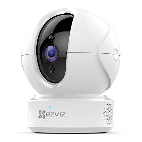 EZVIZ C6CN 1080p Telecamera di Sorveglianza, 360° WiFi Videocamera Interno, Audio Bidirezionale, Maschera Intelligente della Privacy, tracciamento del movimento, Cloud, Compatibile con Alexa