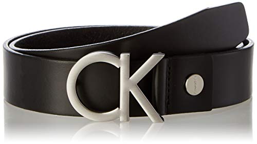 Calvin Klein Jeans CK Adj. Buckle Belt, Cintura Uomo, Nero (001), 95 cm