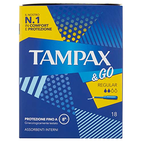 Tampax & Go Regular Tamponi - 18 Pezzi