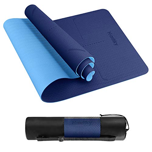 Homtiky Tappetino Yoga,Yoga Mat Fitness Pilates e Palestra Imbottito e Antiscivolo con Dimensione 183 x 62 x 0.6 cm