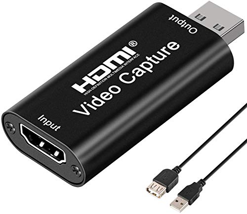 DIGITNOW! Scheda di Acquisizione Audio Video HDMI a USB 2.0 1080p Tramite DSLR, videocamera, Action Cam, Supporto Broadcast Live Streaming