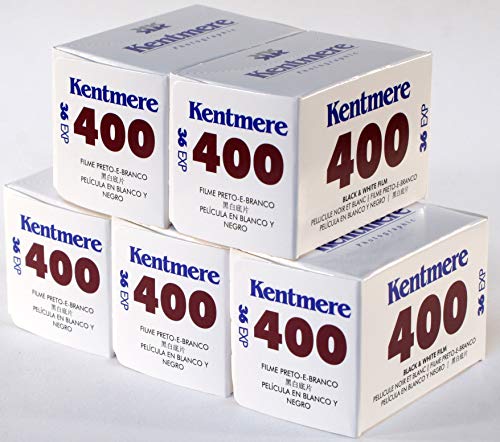 Kentmere 400 ASA in Bianco e Nero Pellicola da 35 mm 36exp 5 Pack