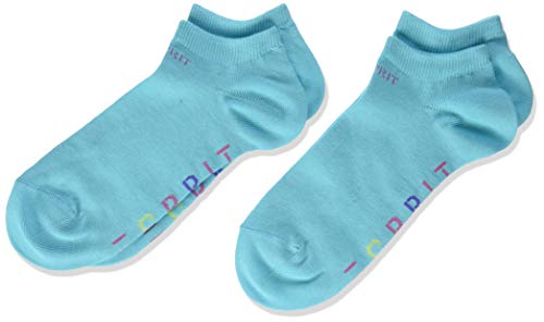 ESPRIT Foot Logo Calze, Turchese (Turquoise 6206), 39 (Taglia Produttore: 39-42) (Pacco da 2) Bambino