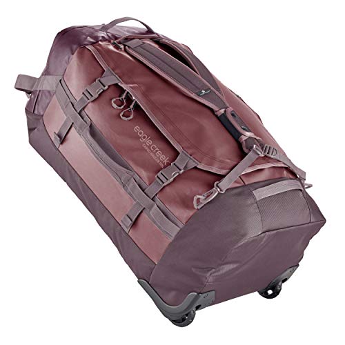 Eagle Creek Cargo Hauler Wheeled Duffel, 110 L - Borsa da viaggio pieghevole con ruote, tessuto TPU resistente all'abrasione e all'acqua, cinturini per zaino, Rosso (Earth Red), capacità:108l