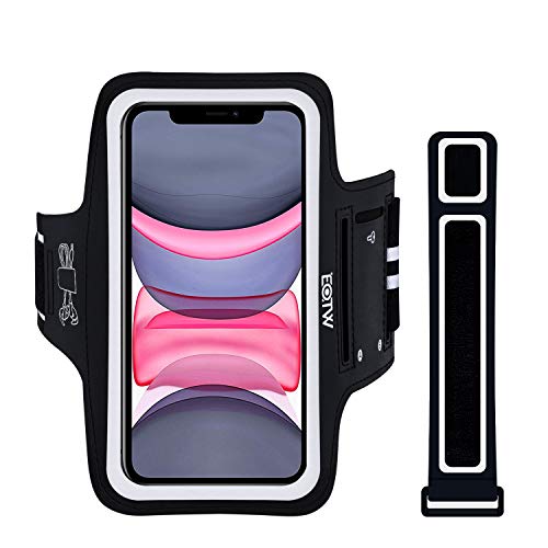 Fascia da Braccio Portacellulare per Correre, EOTW Porta Cellulare Braccio per Huawei P30 Pro, iPhone 11/11 Pro Max/XR/8 Plus/XS Max, Samsung S10/S9 Porta Smartphone Fascia Running (Per 5''-6.7'')