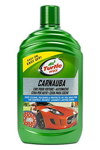 Turtle Wax 52857 Carnauba per Auto, Cera Protettiva per Eliminare Graffi, 500 ml