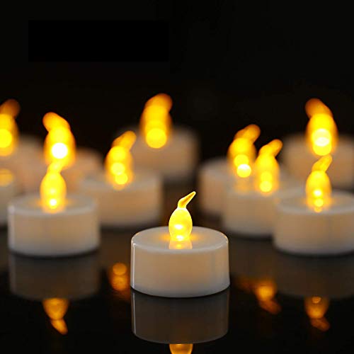 Candele LED a batteria senza fiamma: luci pilastro di cera reale con controllo remoto ed oscillazioni elettriche per decorazione di Natale, matrimonio, festa di compleanno, all'aperto Votive(Set di 3)