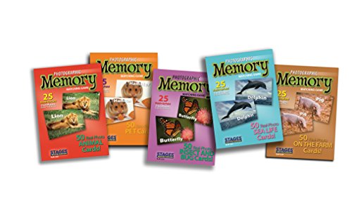 Stages Learning Set di Memory Card Reale Foto Giochi di concentrazione