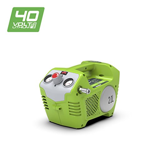 Greenworks Tools 4100802 Compressore d' aria 2L, 8bar, senza fili 40 V Li-ion (senza batteria e caricatore)