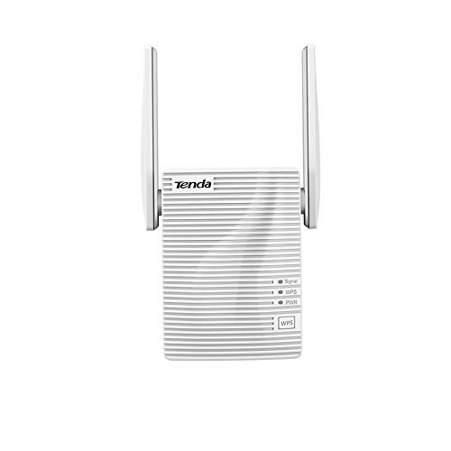 Tenda A301 Ripetitore WiFi 300 Mbps, 1 * 10/100M LAN Porta Ethernet, Plug And Play, Easy Expand, Segnale Forte con 2 Antenne LED Intelligente, Amplificadores WiFi Esterne Spina Europa