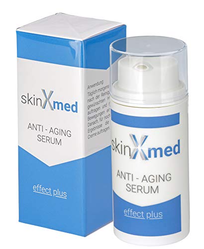 SKINXMED Siero antirughe donna uomo | Effetto lifting anti età | Riduce le rughe e dà una pelle liscia e soda | Gel per viso, collo e décolleté | Con Pro-Vitamina B5 e Coenzima Q10 Bioattivo | (30ml)