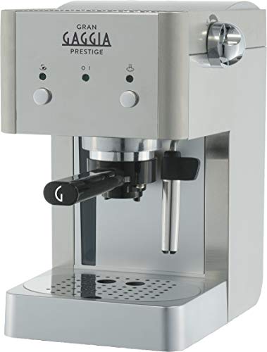 Gaggia GranGaggia Prestige Macchina da Caffè Espresso Manuale, per Macinato e Cialde, RI8427/11