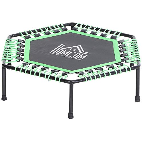 homcom Trampolino Elastico 106cm per Adulti e Bambini in Acciaio - per Interni, Esterni, Casa, Palestra - Carico: 100Kg