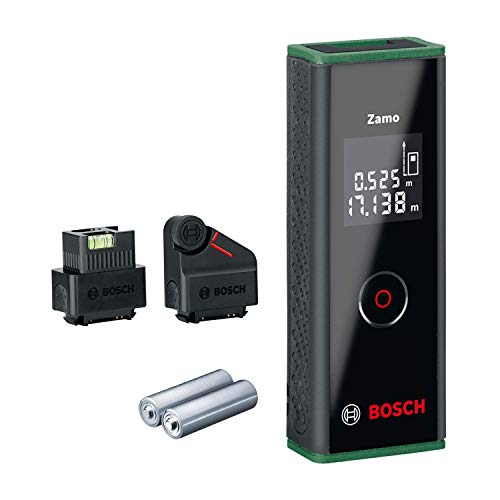 Bosch 0603672707 Distanziometro Laser Zamo Set, 3A Generazione, Campo di Misura 0.15-20.00 m, Confezione in Cartone, 1.5 V