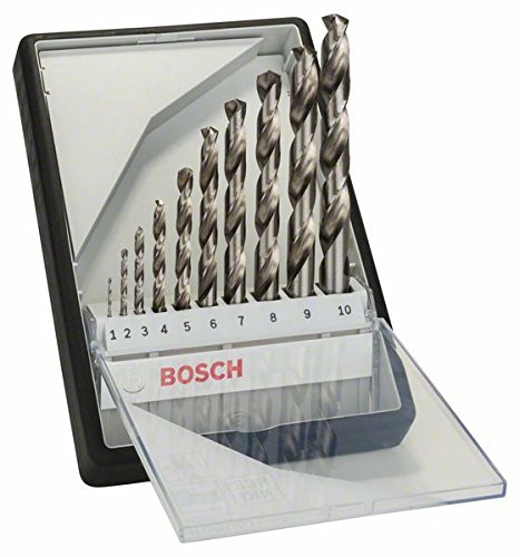 Bosch Professional 2607010535 Robust Line Set Punte, Metallo HSS-G , 10 Pezzi