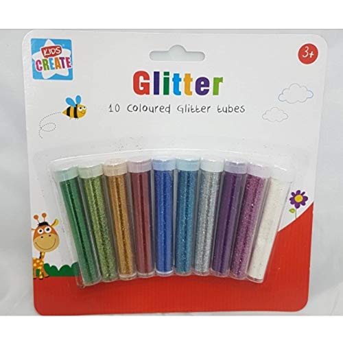 Anker - Tubetti di glitter per lavori manuali per bambini, in plastica, colori assortiti, 29,7 x 21 x 2 cm (Confezione da 8)