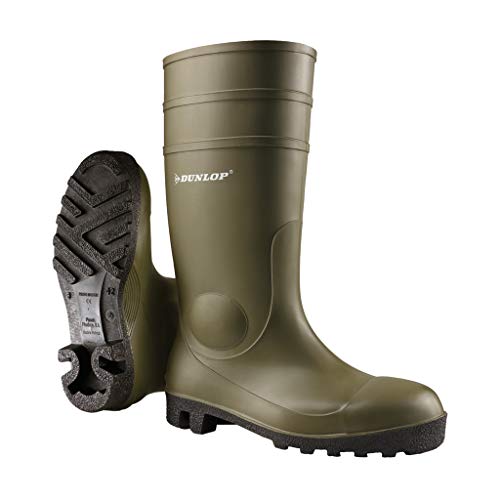 Dunlop Protective Footwear Protomastor Full Safety Unisex adulto Stivali di gomma, Verde 40 EU
