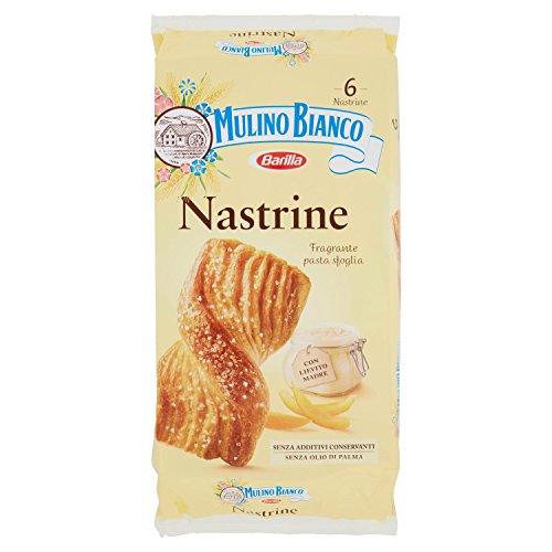 Mulino Bianco Merendine Nastrine Senza Ripieno, Snack Dolce per la Merenda - 6 merendine