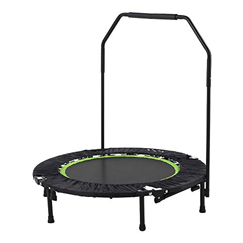 Tunturi Trampolino Fitness Pieghevole e Portatile da 104cm con barra di stabilità  / Tappeto elastico fitness  / Rebounder fitness / per Allenamento Aerobica Palestra