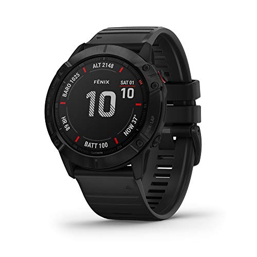 Garmin Fenix 6 PRO Smartwatch Multisport con misurazione della frequenza cardiaca al polso, Impermeabile, Display da 1,3 