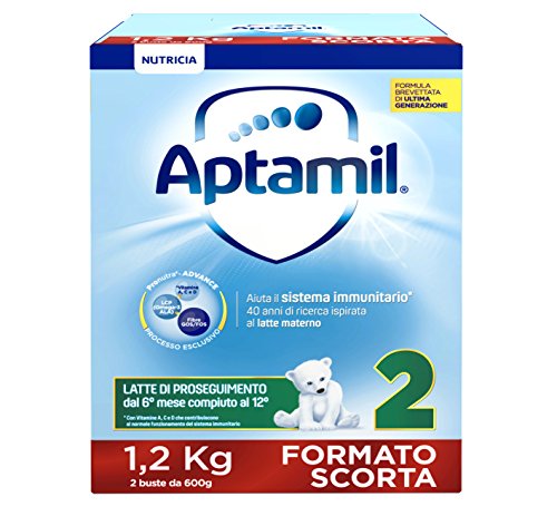 Aptamil 2 Latte di Proseguimento in Polvere - 3 Confezioni da 1200 gr - Totale: 3600 gr